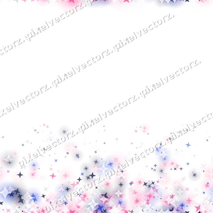 Nahtloser Glitzeraufstieg aus Sternen in Rosa auf transparentem Grund