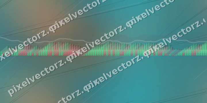 Nahtloser Neon Diagramm Hintergrund in Petrol und Orange