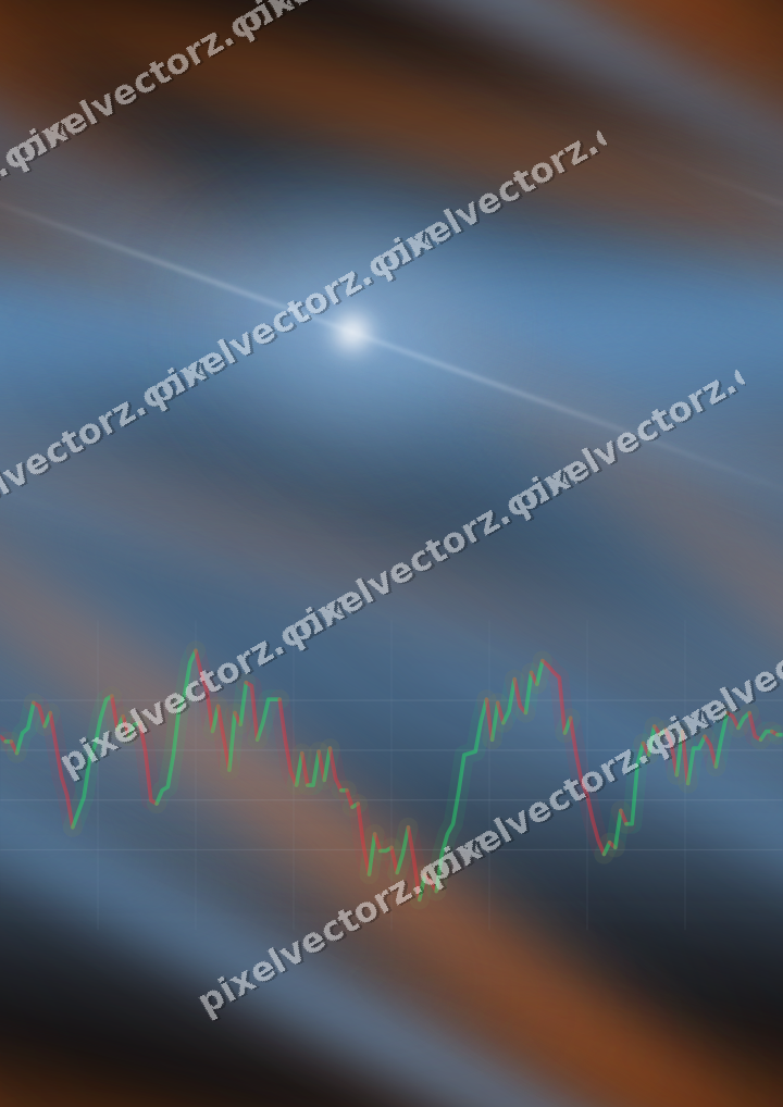 Nahtloser Neon Diagramm Hintergrund in Blau und Orange
