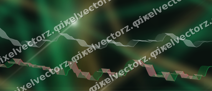 Nahtloser Neon Diagramm Hintergrund in Grün und Bernstein
