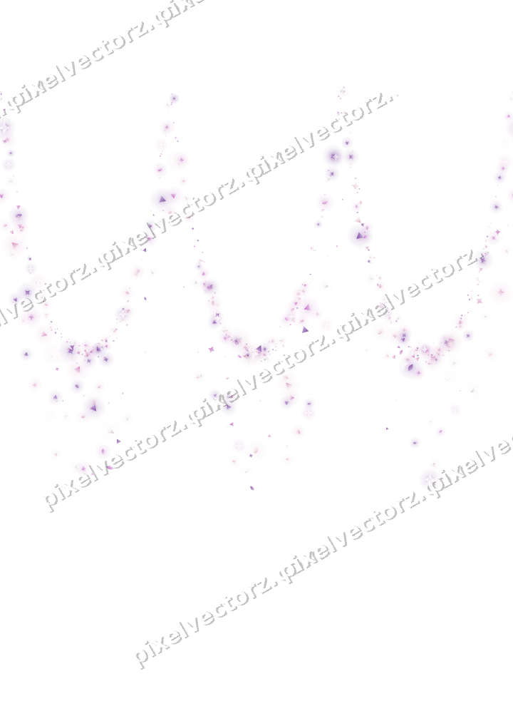 Nahtlose Glitzergirlande in Magenta auf transparentem Grund