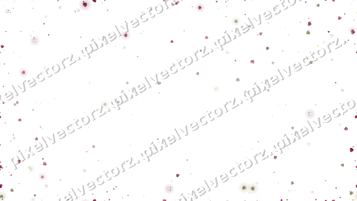 Nahtlose Glitzervignette aus Herzen auf transparentem Grund