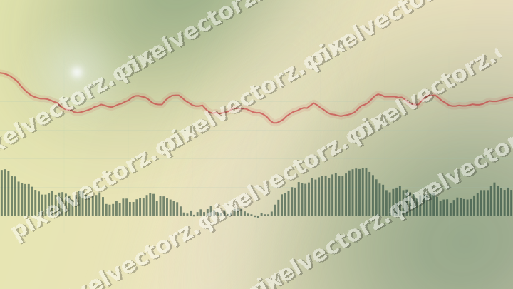 Zarter Pastell Diagramm Hintergrund in Dunkelgrün und Rot