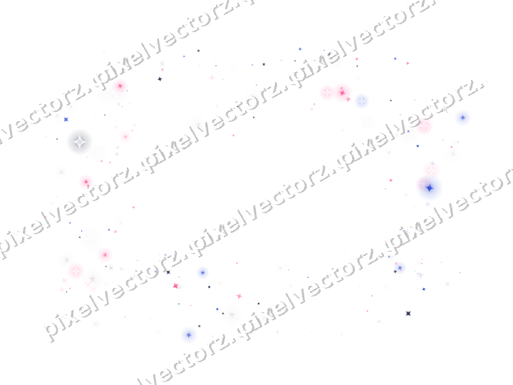 Nahtloser Glitzerrahmen aus Funken in Rosa auf transparentem Grund