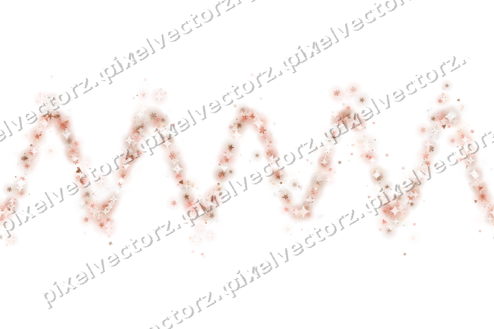 Nahtlose Glitzerwelle in Orange und Rot auf transparentem Grund
