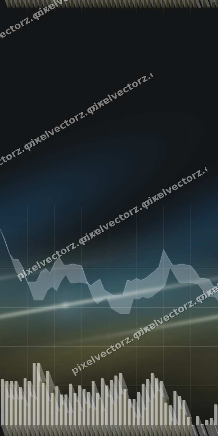 Nahtloser Neon Diagramm Hintergrund in Blau und Gelb