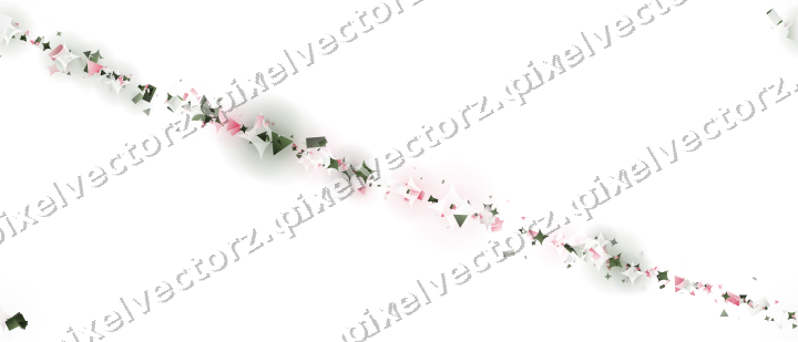 Nahtloser Glitzerbogen in Rosa auf transparentem Grund