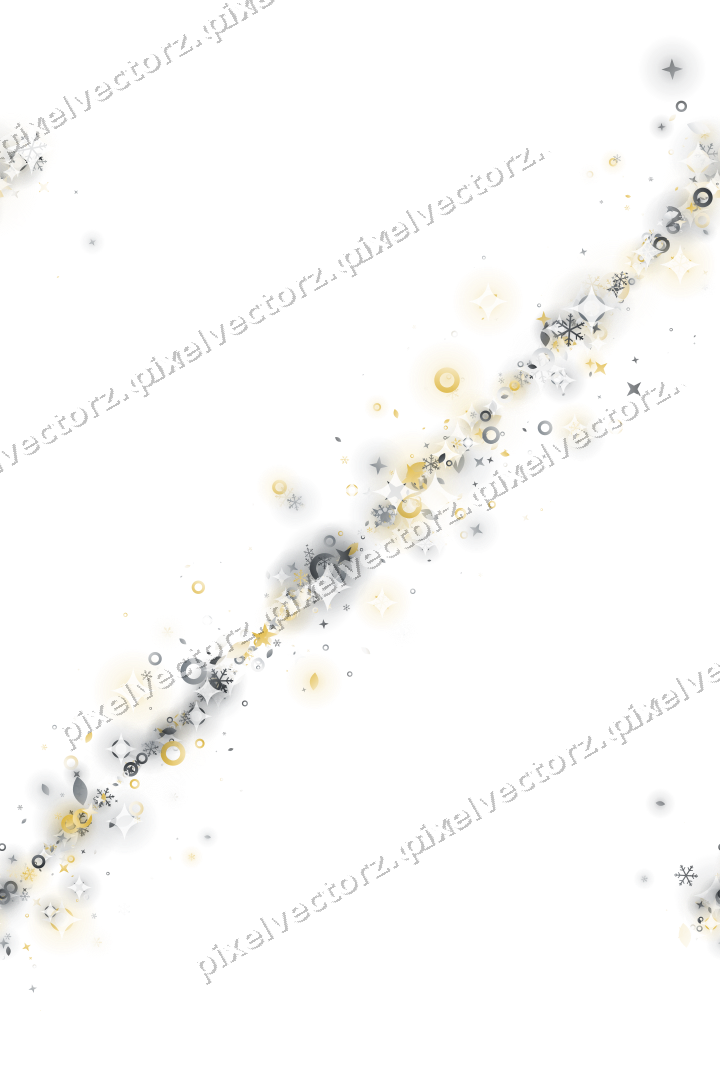 Nahtloses Glitzerband in Bernstein und Grau auf transparentem Grund