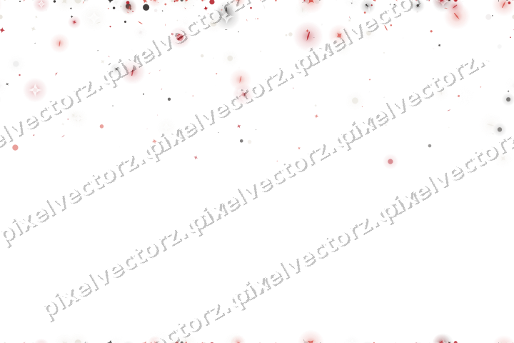 Nahtloser Glitzerregen aus Funken und Punkten auf transparentem Grund