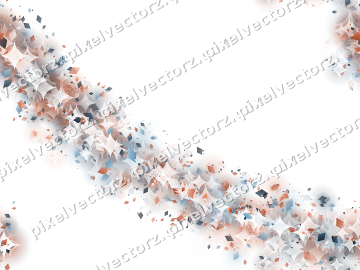 Nahtloser Glitzerbogen aus Rauten in Orange auf transparentem Grund