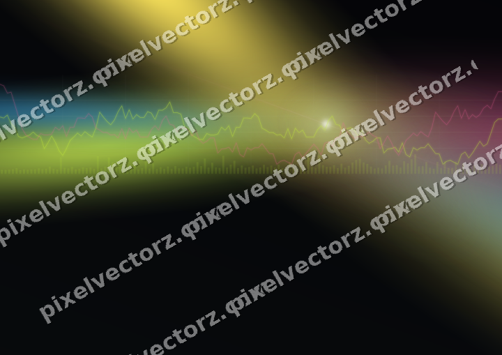 Leuchtender Neon Diagramm Hintergrund in Limette und Bernstein