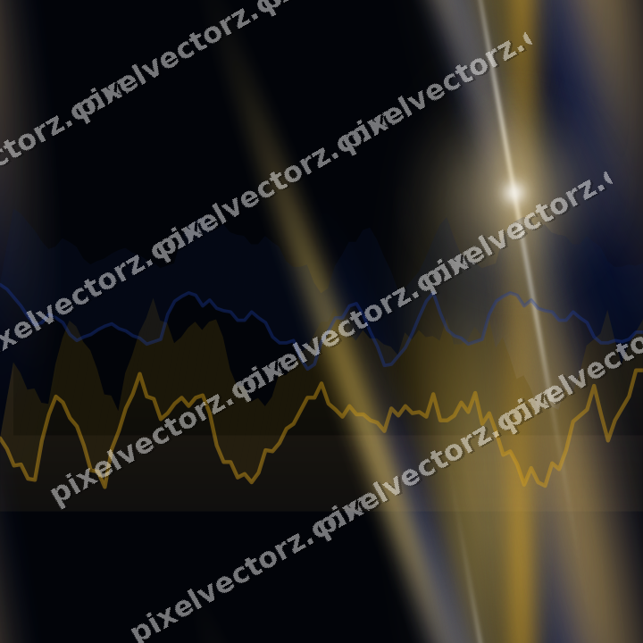 Nahtloser Neon Diagramm Hintergrund in Bernstein und Blau