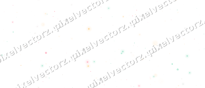 Nahtloser Glitzerkranz aus Sternen und Blüten auf transparentem Grund