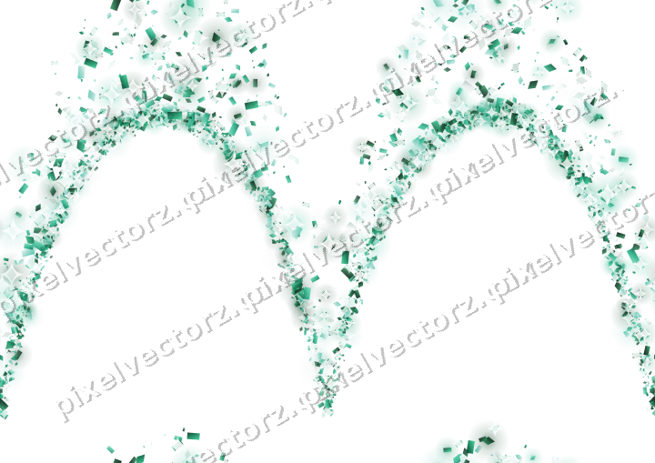 Nahtlose Glitzergirlande auf transparentem Grund