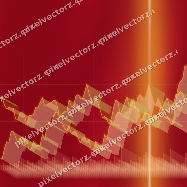 Nahtloser Neon Diagramm Hintergrund in Orange und Bernstein
