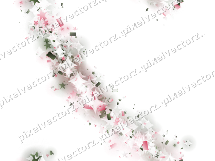 Nahtloser Glitzerbogen in Rosa auf transparentem Grund