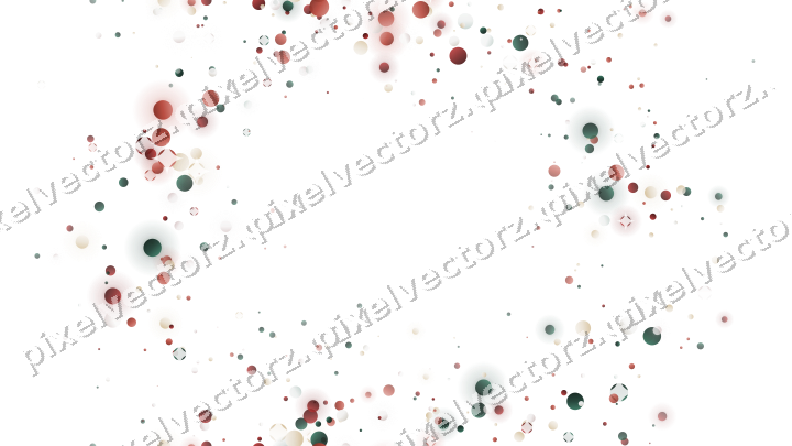 Nahtloser Glitzerkranz aus Punkten auf transparentem Grund