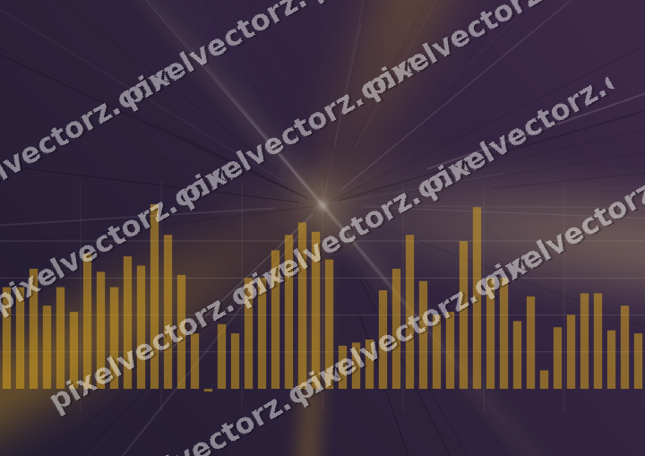 Leuchtender Neon Diagramm Hintergrund in Bernstein und Violett