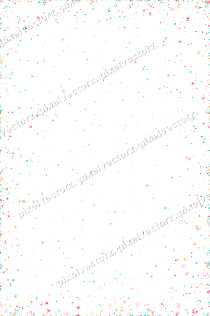 Nahtlose Glitzervignette in Rosa und Orange auf transparentem Grund