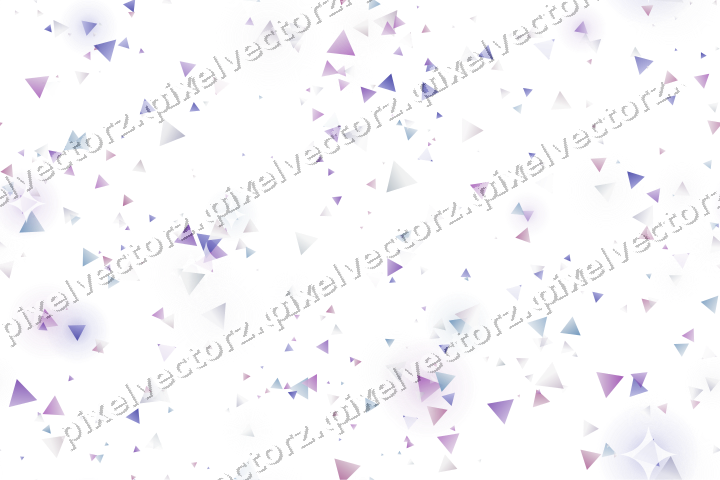 Nahtlose Glitzerstreuung aus Dreiecken auf transparentem Grund