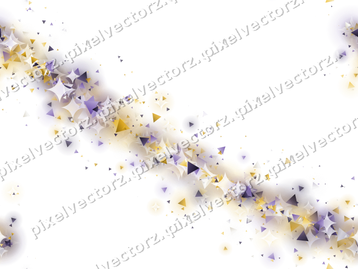 Nahtloser Glitzerbogen aus Dreiecken auf transparentem Grund
