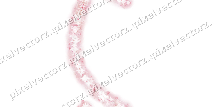 Nahtloser Glitzerbogen aus Herzen und Konfetti auf transparentem Grund