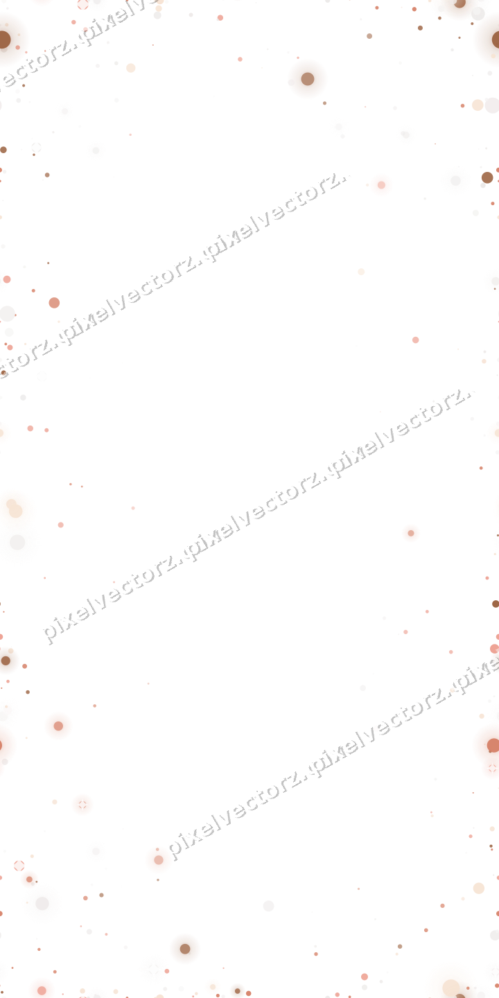 Nahtlose Glitzervignette aus Punkten in Orange auf transparentem Grund