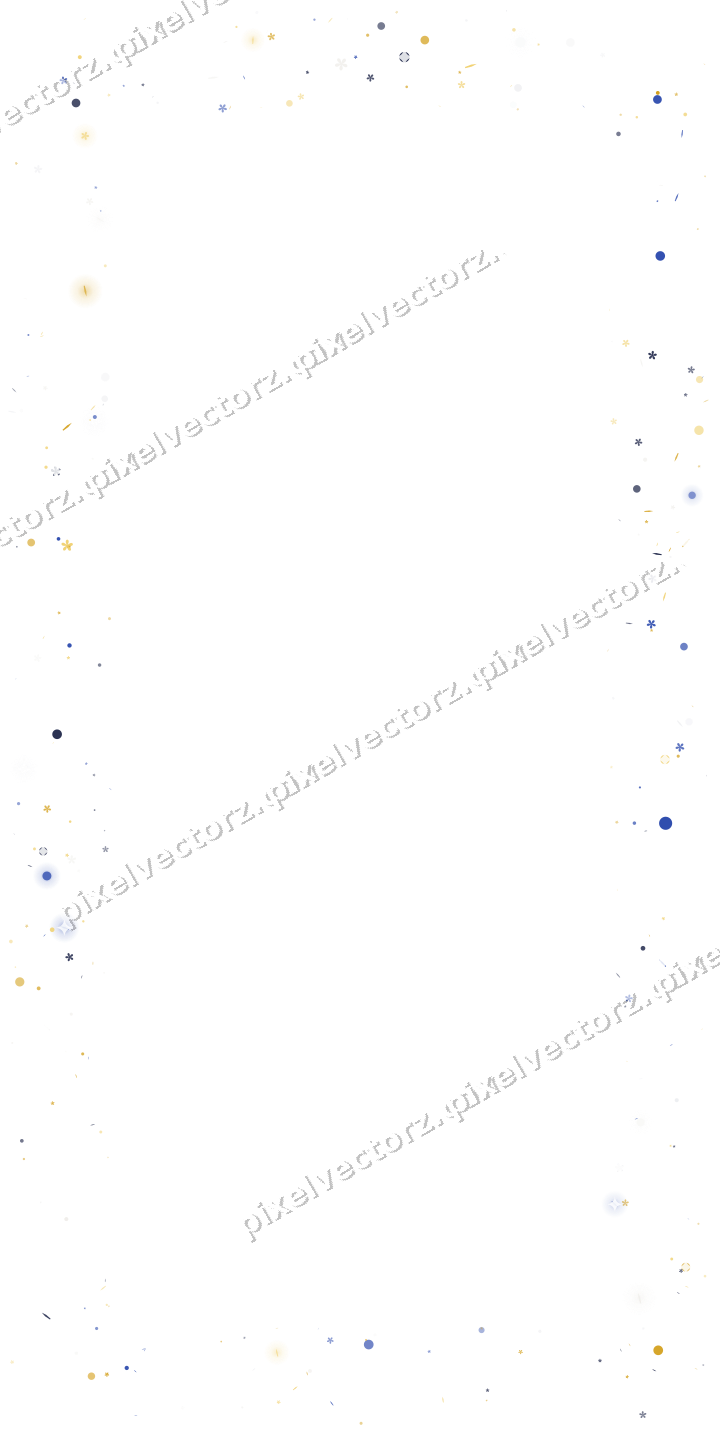 Nahtloser Glitzerrahmen aus Blüten und Punkten auf transparentem Grund