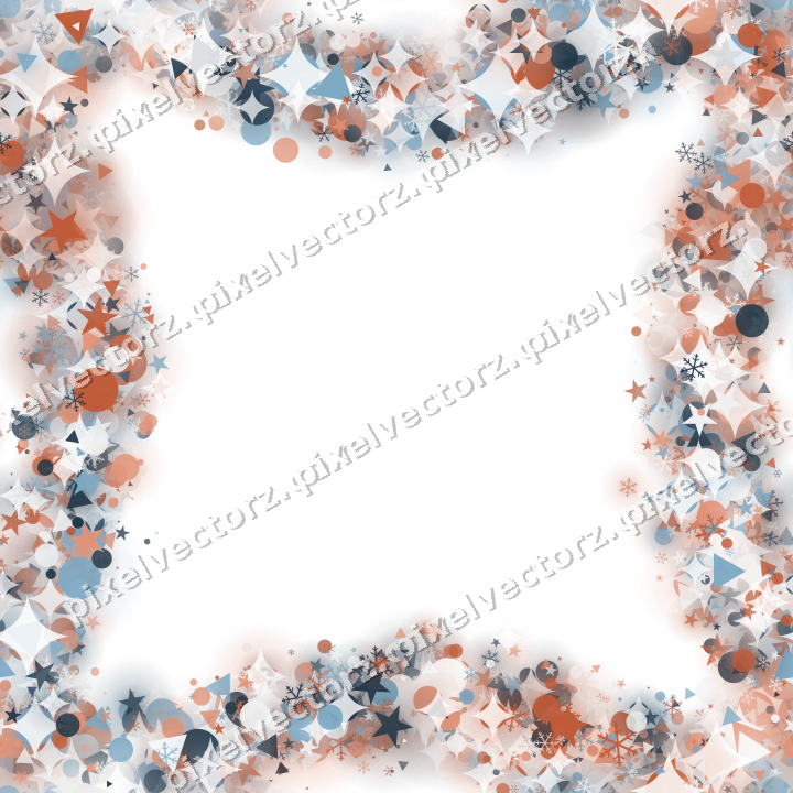 Nahtloser Glitzerkranz in Orange und Türkis auf transparentem Grund