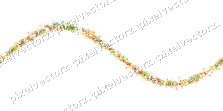 Nahtlose Glitzerwelle aus Sternen und Funken auf transparentem Grund