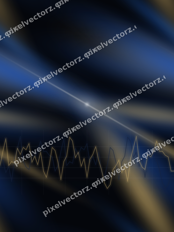 Nahtloser Neon Diagramm Hintergrund in Blau und Bernstein