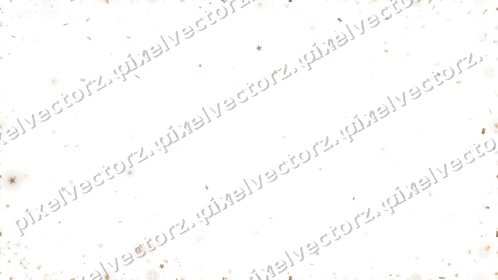 Nahtlose Glitzervignette in Bernstein auf transparentem Grund