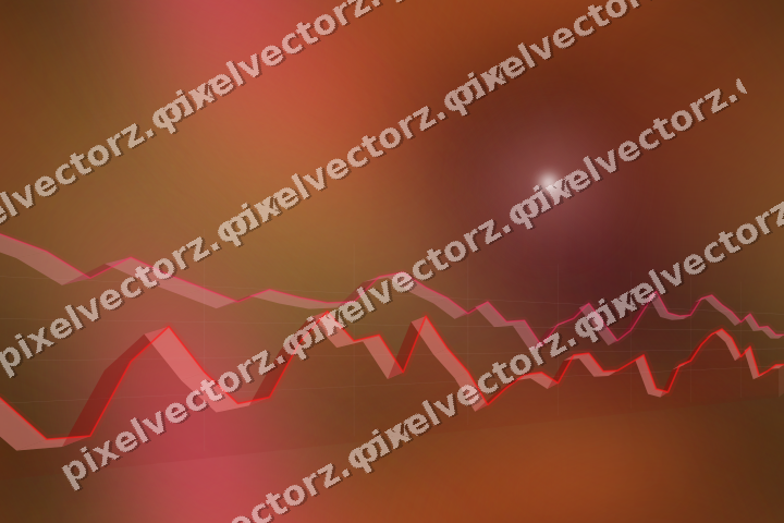 Nahtloser Neon Diagramm Hintergrund in Rot und Orange