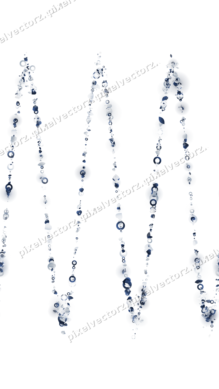 Nahtlose Glitzerwelle aus Herzen und Tropfen auf transparentem Grund