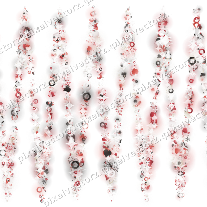 Nahtlose Glitzerwelle in Rot auf transparentem Grund