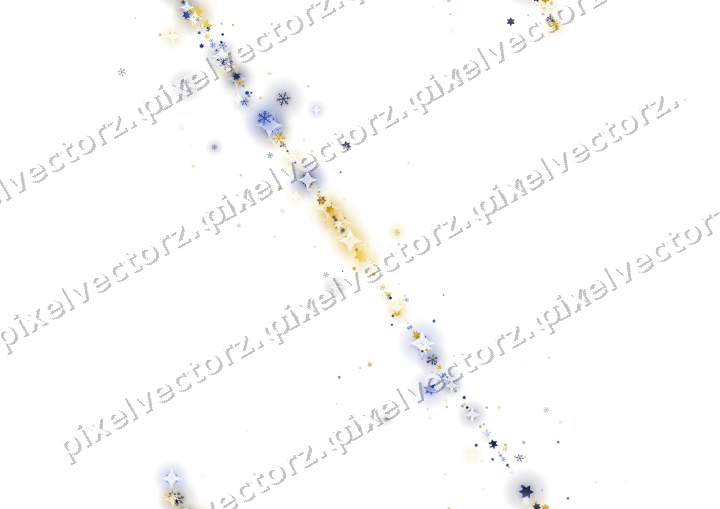 Nahtloses Glitzerband in Bernstein und Blau auf transparentem Grund