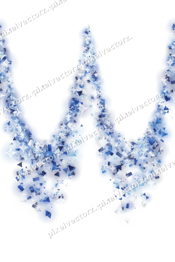 Nahtlose Glitzergirlande in Blau und Türkis auf transparentem Grund