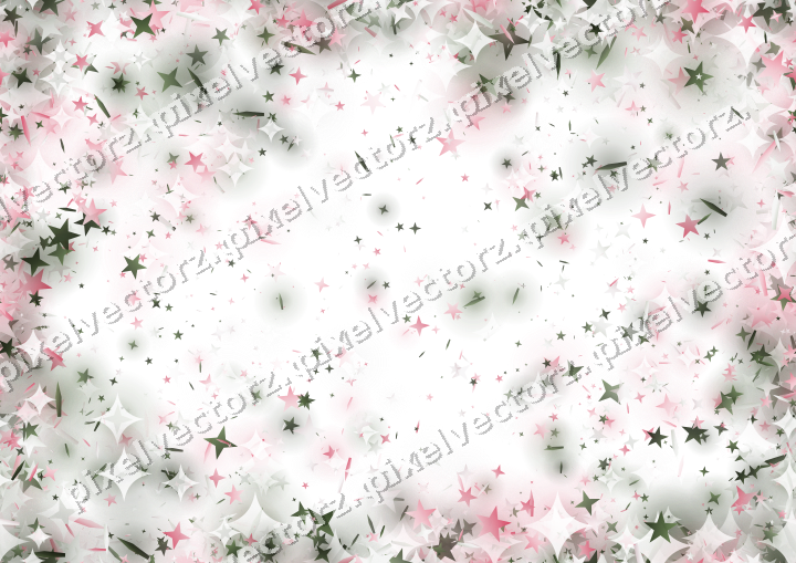 Nahtlose Glitzervignette in Rosa auf transparentem Grund