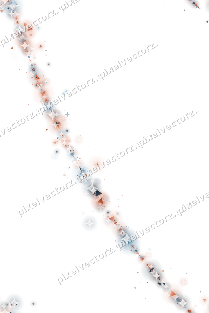 Nahtloser Glitzerbogen in Orange und Türkis auf transparentem Grund