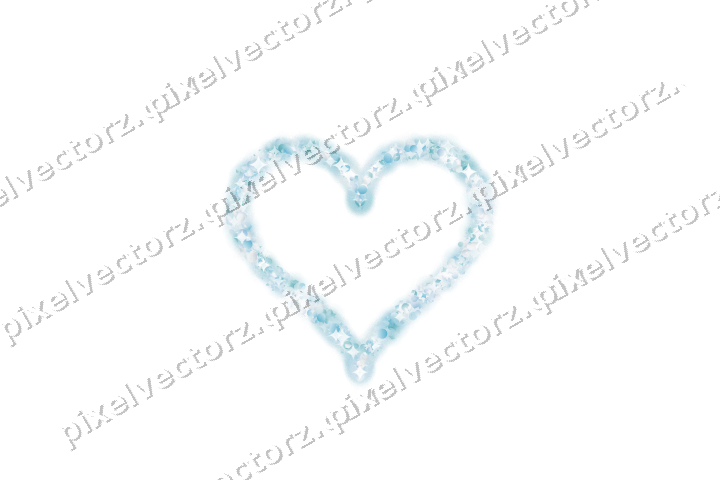 Nahtloses Glitzerherz aus Funken und Punkten auf transparentem Grund