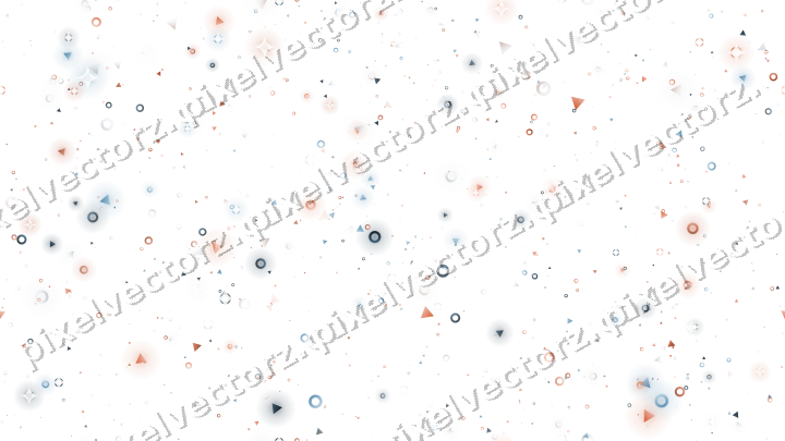 Nahtlose Glitzerstreuung in Orange und Türkis auf transparentem Grund