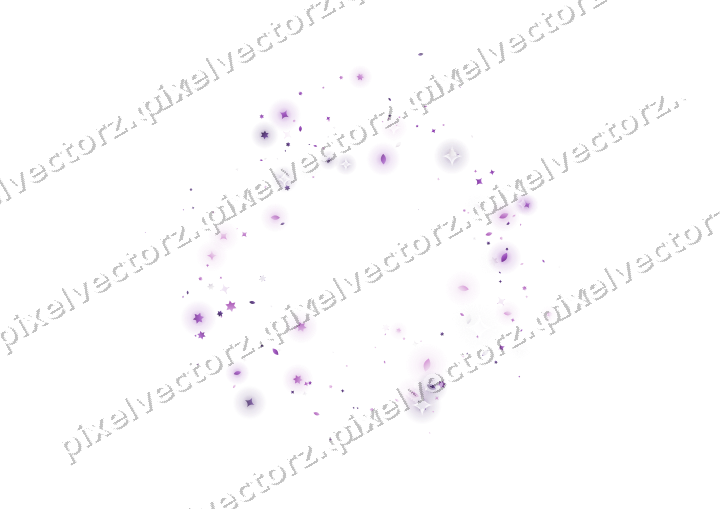 Nahtloser Glitzerkranz aus Sternen und Funken auf transparentem Grund