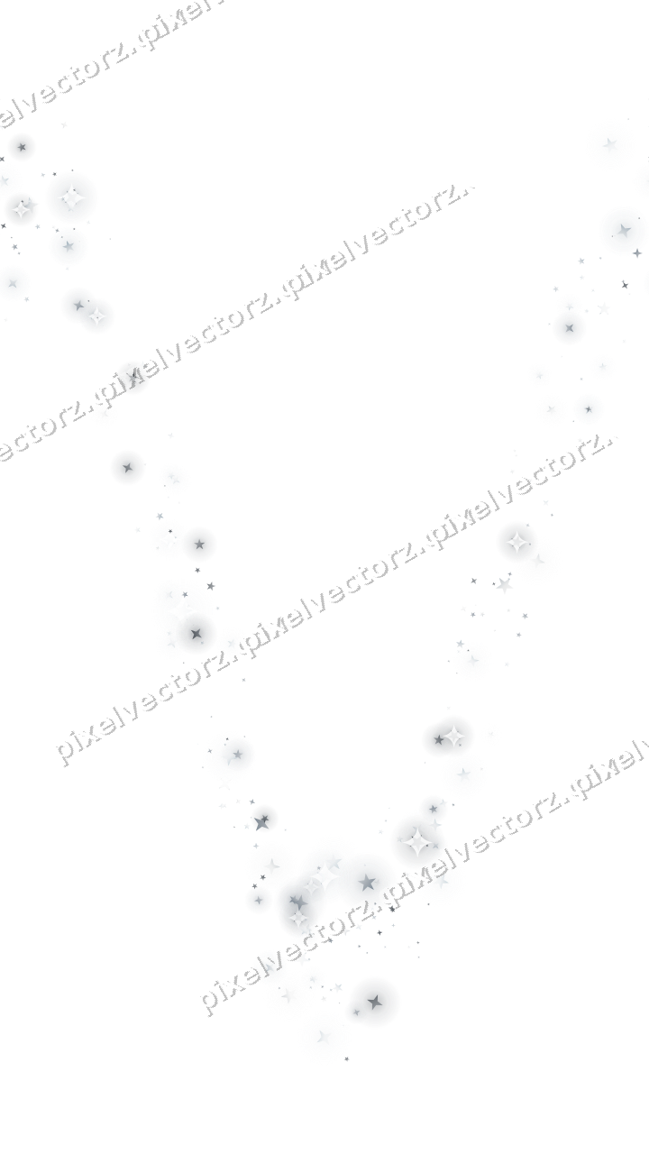 Nahtlose Glitzerwelle aus Sternen in Blassblau auf transparentem Grund
