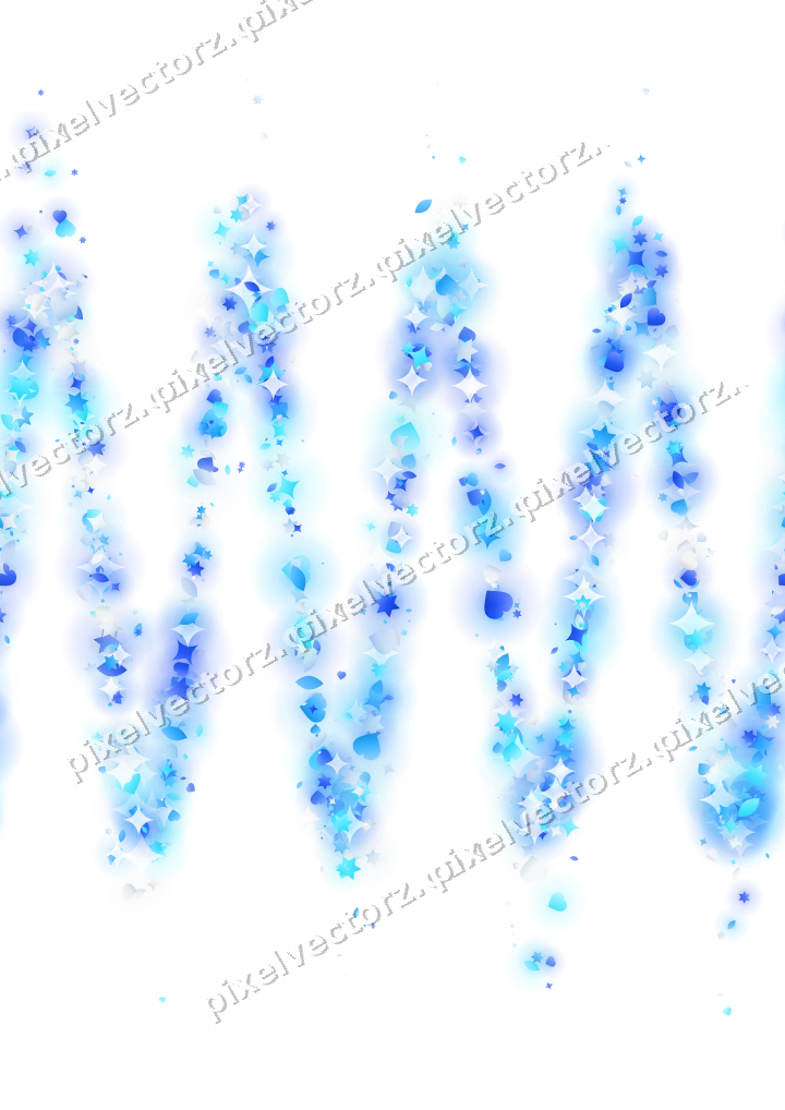 Nahtlose Glitzerwelle aus Sternen und Funken auf transparentem Grund
