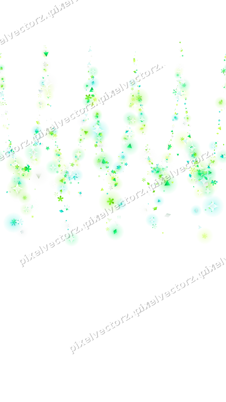 Nahtlose Glitzergirlande in Grün und Limette auf transparentem Grund