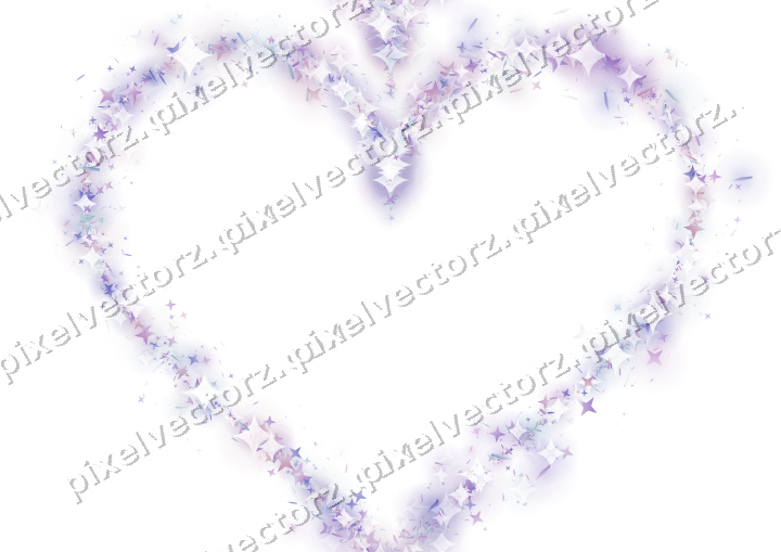 Nahtloses Glitzerherz in Violett und Blau auf transparentem Grund