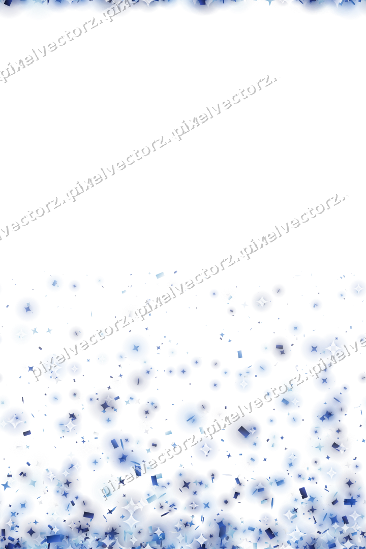 Nahtloser Glitzeraufstieg in Blau und Türkis auf transparentem Grund