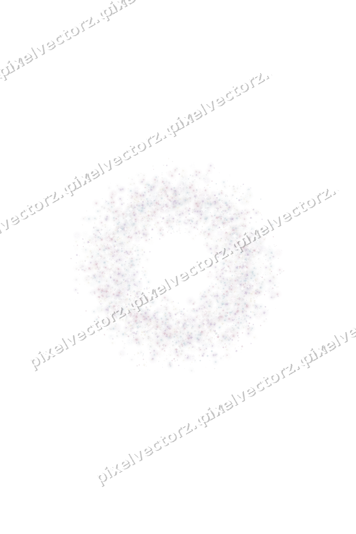 Nahtloser Glitzerkranz aus Sternen auf transparentem Grund