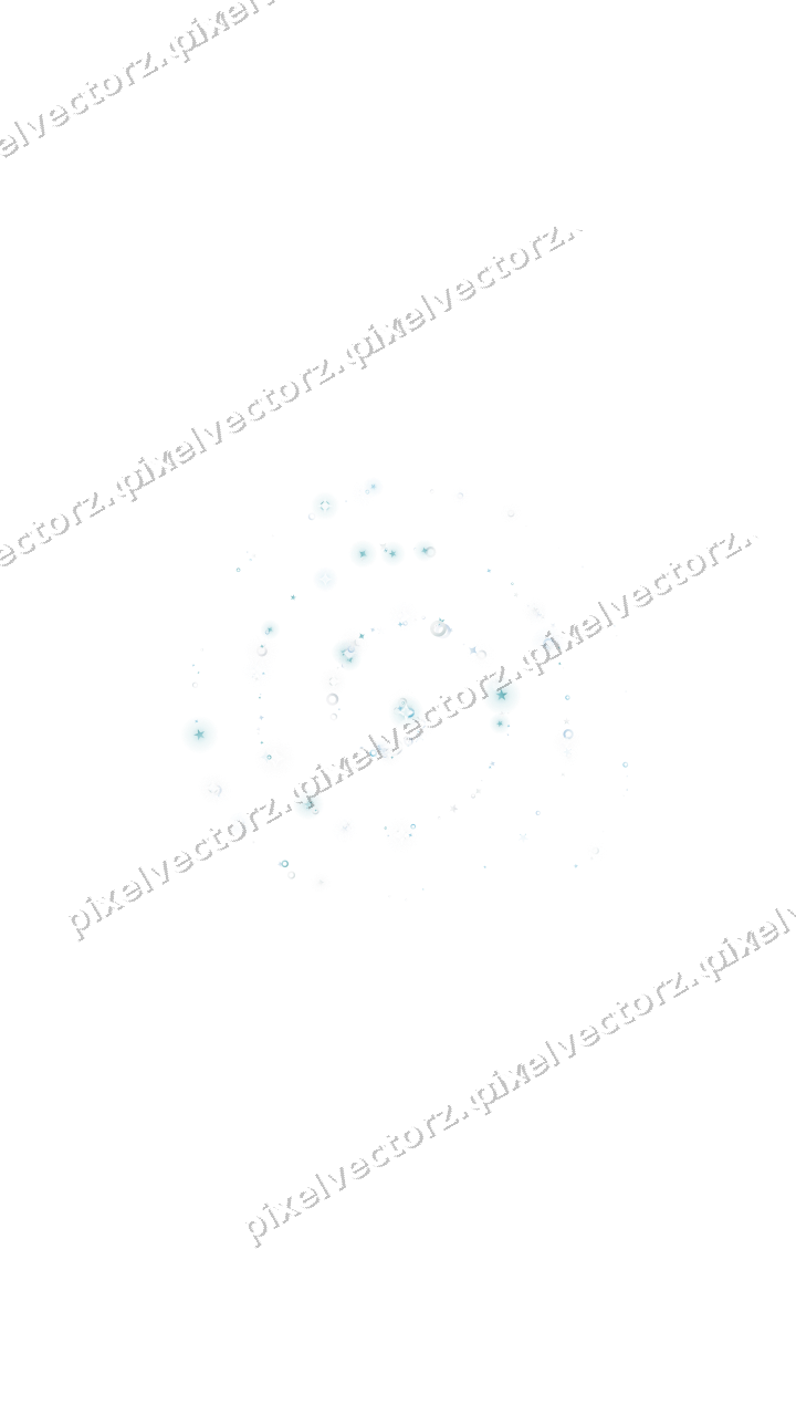 Nahtlose Glitzerspirale aus Sternen und Funken auf transparentem Grund