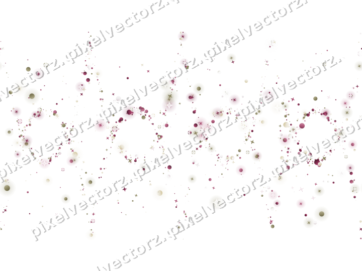 Nahtlose Glitzergirlande in Dunkelrosa auf transparentem Grund